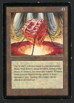 ***Beta Mana Vault (Sunfaded)*** MTG Beta Magic Kid Icarus - Image 1
