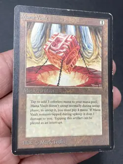 ***Beta Mana Vault (Sunfaded)*** MTG Beta Magic Kid Icarus - Image 3