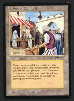 ***Bazaar of Baghdad (Edge Indents)*** MTG Arabian Nights Magic Kid Icarus - Image 1
