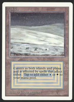 ***Unlimited Tundra (Light Indent)*** MTG Unlimited Magic Kid Icarus - Image 1