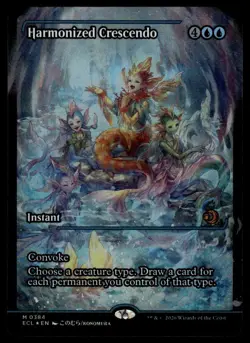 Harmonized Crescendo (0384) (Showcase) NM Foil Lorwyn Eclipsed MTG - Image 1