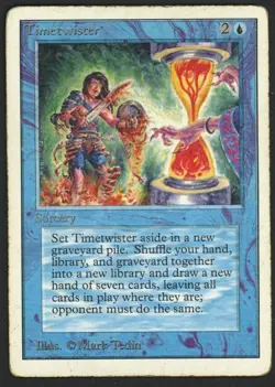 ***Unlimited Timetwister (Heavy Wear)*** MTG Unlimited Magic Kid Icarus - Image 1