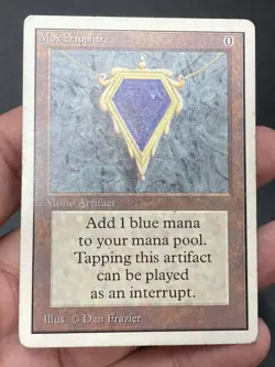 ***Unlimited Mox Sapphire (Light Indents)*** MTG Unlimited Magic Kid Icarus - Image 3
