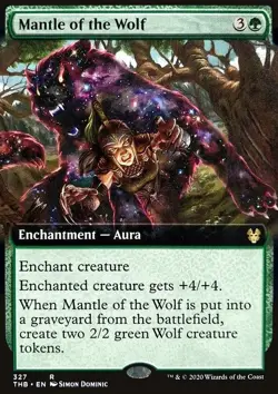 MTG Magic the Gathering Mantle of the Wolf (327/372) Theros Beyond Death LP - Image 1