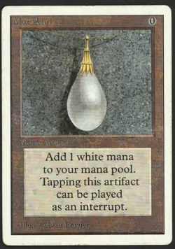 ***Unlimited Mox Pearl (Heavy Indents & Roller Line)*** MTG Unlimited Kid Icarus - Image 1