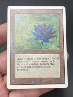 ***Unlimited Black Lotus (Indents & Edge Wear)*** MTG Unlimited Magic Kid Icarus - Image 3