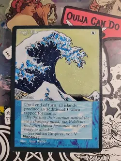 MTG Hand Painted Alter - High Tide Great Wave - Blossom Alters - Image 1