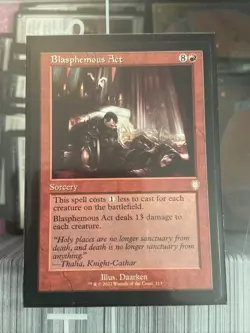 Blasphemous Act (Retro Frame) Commander: the Brothers' War MTG - Image 1