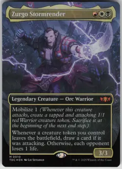 Magic the Gathering TCG Zurgo Stormrender (Borderless) M Commander: Tarkir: Drag - Image 1