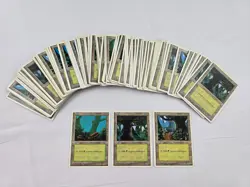 MTG 4th Edition 672 Land Lot Swamp Island Forest Mountain Plains Magic - Image 5