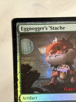 MtG Holiday Promos WPN EGGNOGGER'S STACHE NM 2024 - Image 3