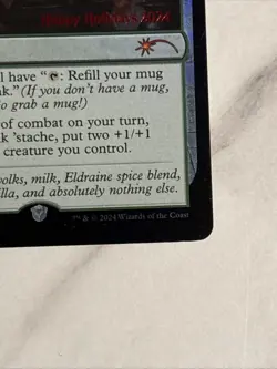 MtG Holiday Promos WPN EGGNOGGER'S STACHE NM 2024 - Image 5