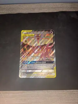 Pokemon TCG Jumbo Espeon & Deoxys GX SM240 Black Star Promo Card - Image 2