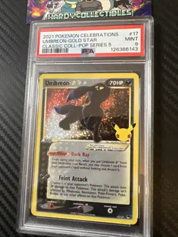 PSA 9 Umbreon Gold Star Celebrations 17/17 Pokemon Pop Series 5 2021 Graded Mint - Image 2