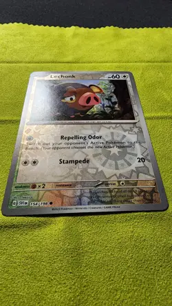 Lechonk - 154/198 - Pokemon Scarlet Violet Base Cosmos Holo Rare Card NM - Image 3