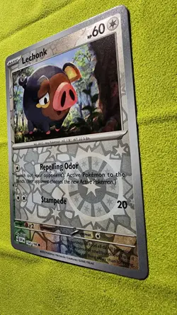 Lechonk - 154/198 - Pokemon Scarlet Violet Base Cosmos Holo Rare Card NM - Image 5