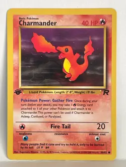 Pokemon Charmander Team Rocket 1st Edition 50/82 - LP - Image 1