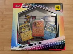 Pokemon TCG S&V Prismatic Evolutions Poster Collection Box Sealed - Image 1