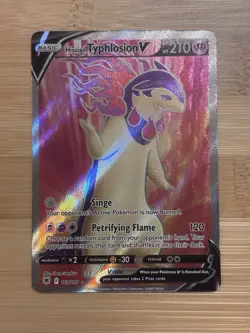 Hisuian Typhlosion V 169/189 Full Art Astral Radiance Holo NM Pokemon TCG - Image 1