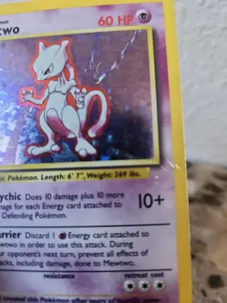 Mewtwo Base Set Unlimited 1999 Vintage WoTC Wizard of the Coast 10/102 Pokemon - Image 4