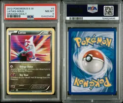 2012 POKEMON BLACK & WHITE DRAGON VAULT #9 LATIAS-HOLO PSA 8 - Image 3