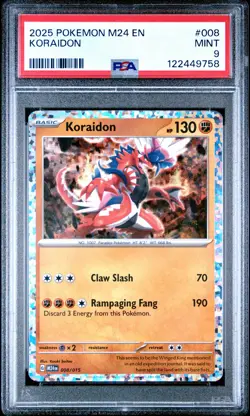 2025 POKEMON M24 EN-MCDONALD'S COLL #008 KORAIDON PSA 9 - Image 1