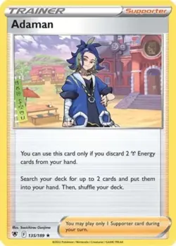 4x Adaman - 135/189 - Holo Rare NM-Mint Pokemon SWSH10 - Astral Radiance - Image 1