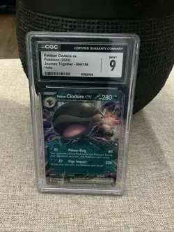 2025 POKEMON JOURNEY TOGETHER HOLO #094/159 PALDEAN CLODSIRE EX CGC 9 - Image 1