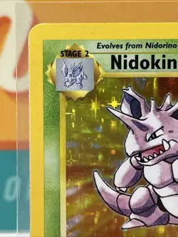 Nidoking #11 Holo Rare Base Set Unlimited Pokemon TCG 1999 MP - Image 4