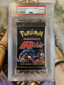 2000 Pokemon 1st Edition Team Rocket Gyarados Booster Pack - PSA 10 Gem Mint 🔥 - Image 1