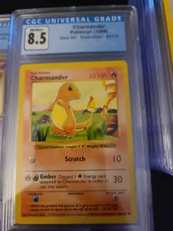 1999 Pokemon Base set Shadowless Charmander 46 CGC 8.5 - Image 1