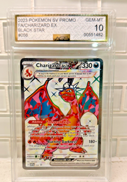 Pokemon Charizard EX 056 Scarlet & Violet Promo Holo CGC 10 Gem Mint - Image 1