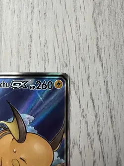 Pokemon Raichu & Alolan Raichu GX TAG TEAM Full Art Holo 221/236 Sm-Unified Min. - Image 3