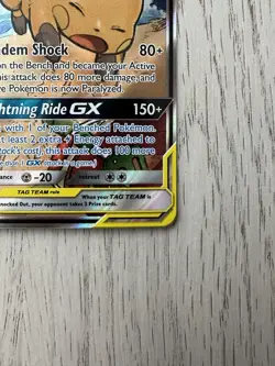 Pokemon Raichu & Alolan Raichu GX TAG TEAM Full Art Holo 221/236 Sm-Unified Min. - Image 4