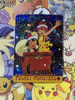 Pokemon Vintage Pocket Monsters Vending HOLO Prism Sticker 1999 Bandai Nintendo - Image 1
