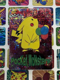Pokemon Vintage Pocket Monsters Vending HOLO Prism Sticker 1999 Bandai Nintendo - Image 2