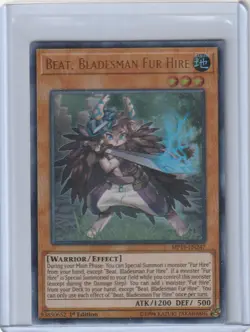 Yugioh MP19-EN247 Beat, Bladesman Fur Hire - Ultra Rare 1st Edition - Image 1