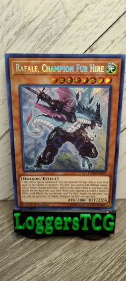 Yu-Gi-Oh! Rafale, Champion Fur Hire / DASA EN023 1st Edition LP - Image 1