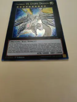 Yugioh Number 99: Utopic Dragon MP15-EN190 Secret Rare 1st Ed VLP - Image 2
