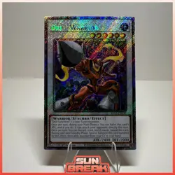 Yu-Gi-Oh Drill Warrior RA03-EN232 Platinum Secret Rare 1st Edition - Image 1
