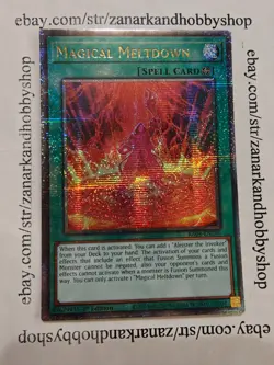 YuGiOh Magical Meltdown RA04-EN280 Quarter Century Secret Rare - Image 1