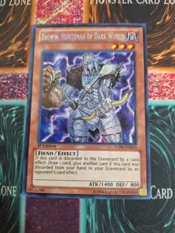 Yu-Gi-Oh! Broww, Huntsman of Dark World LCJW-EN243 Secret Rare 1st Edition NM - Image 1