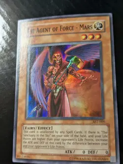 YU-GI-OH AGENT OF FORCE MARS AST-009 UNLIM SUPER RARE LP/MP - Image 1