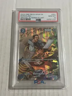 One Piece Wings Of The Captain Borsalino 051 Special Alt Art SP PSA 10 English - Image 1