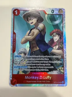NM Monkey D Luffy OP14-013 SR Foil One Piece TCG English - Image 1