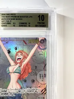 BGS 10 Pristine Nami OP01-016 Manga Alt Art ONE PIECE tcg The Best Japanese PRB - Image 4