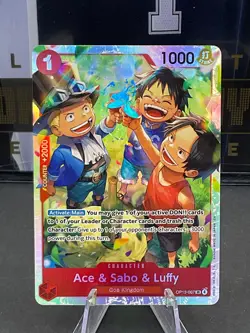 Ace & Sabo & Luffy OP13-007 Carrying On His Will SR - Image 1