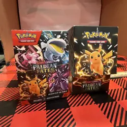 Pokemon TCG Paldean Fates Booster Bundle Box EMPTY BOX, NO CARDS - Image 1