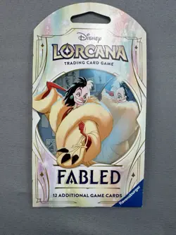 Disney Lorcana Fabled 12 Card Booster Pack TCG Sealed New RARE - Image 1