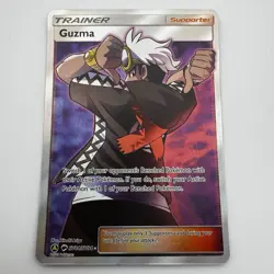 Pokemon TCG Guzma SV84/SV94 Hidden Fates Holo Full Art Card NM - Image 1